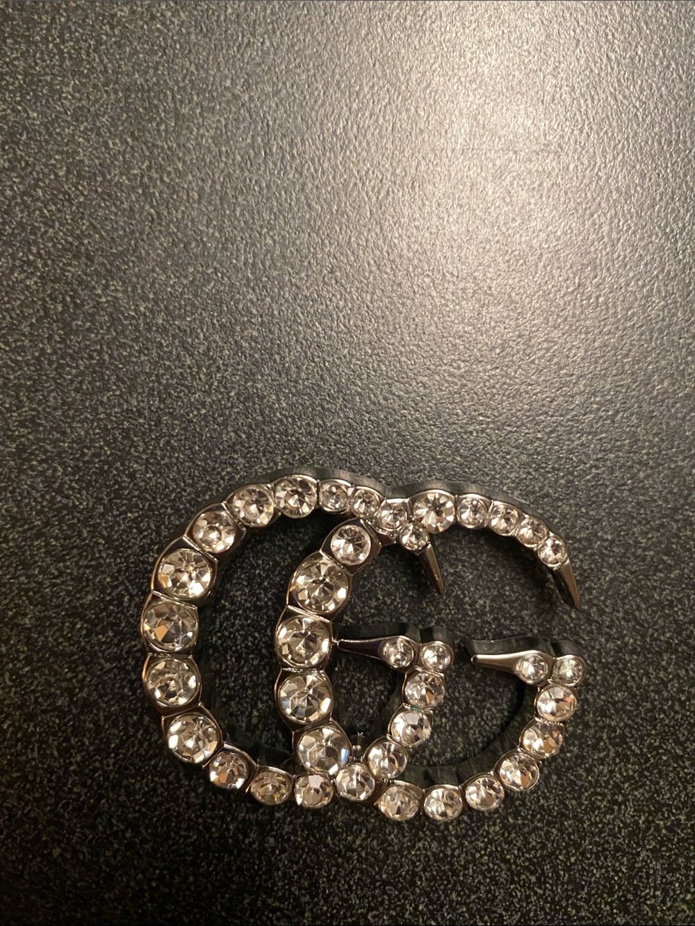 Fashion Jewelry Silver Crystal Interlocking Circle Brooch